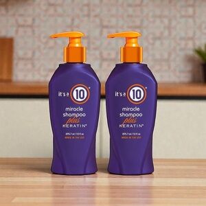 It’s 10 Miracle Shampoo Plus Keratin 10 fl oz. 2X.